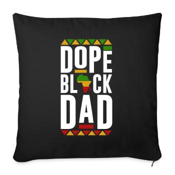 Black Dad, Black History Month - Sofa pillow with filling 45cm x 45cm - black - Front