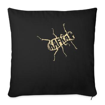 Kafka literature and books - Sofa pillow with filling 45cm x 45cm - black - Front