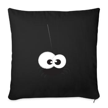 Wietse de spin - Sofa pillow with filling 45cm x 45cm - black - Front