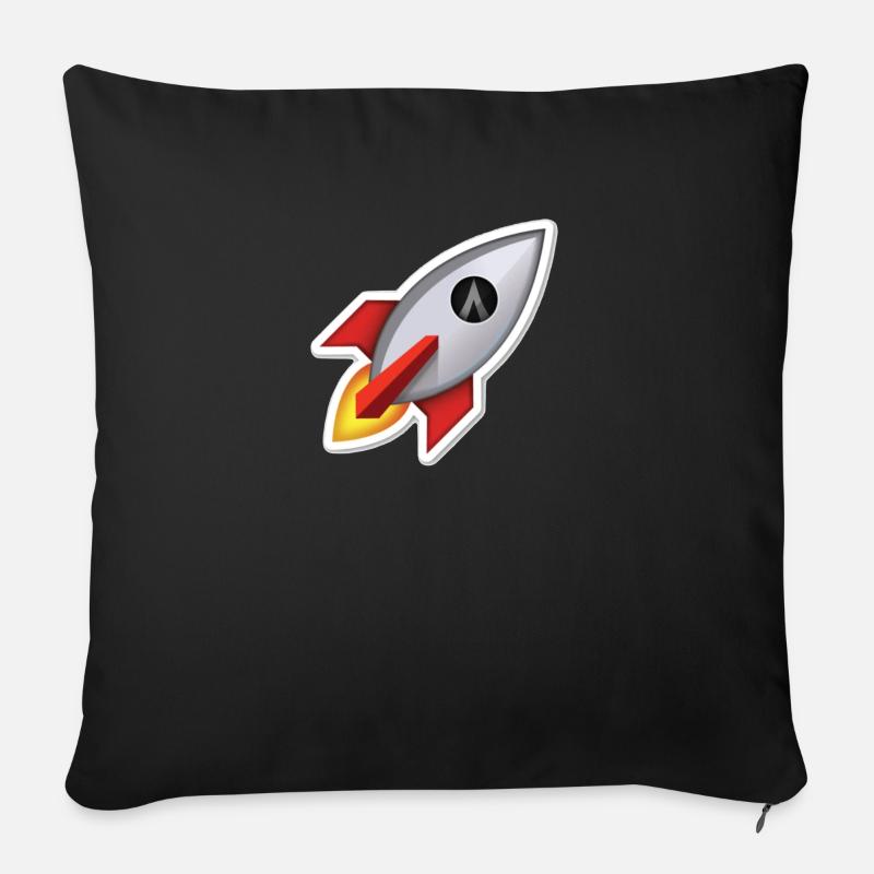 Dentacoin Rocket - Sofakissen mit Füllung 45 x 45 cm - Schwarz