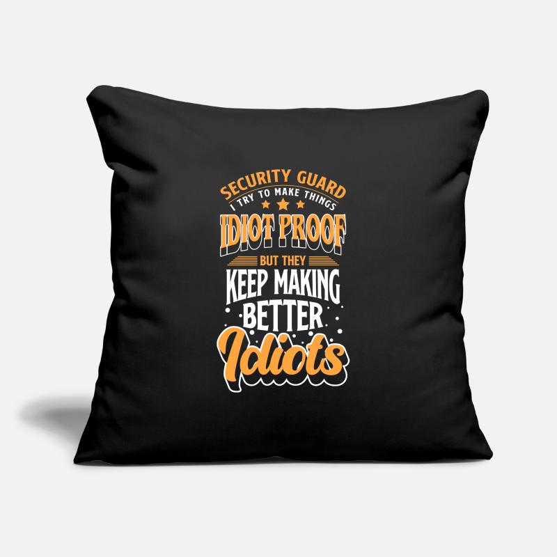 Security profession night shift Sofa pillow with filling 45cm x 45cm