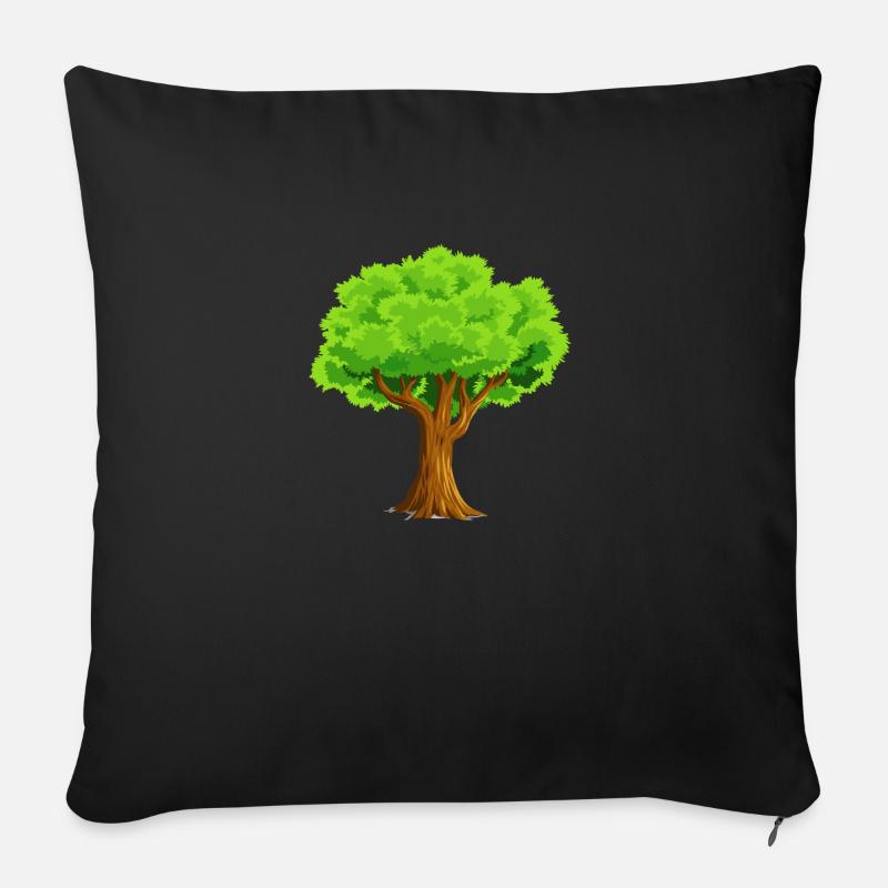 Baum - Sofakissen mit Füllung 45 x 45 cm - Schwarz