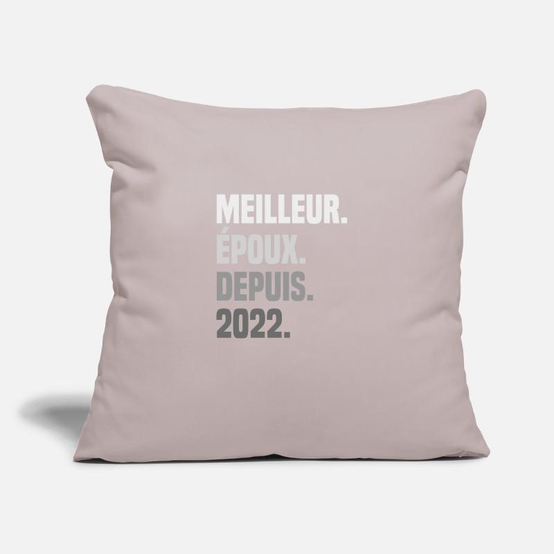 Bester Ehemann seit 2022 Sofakissen mit Füllung 45 x 45 cm