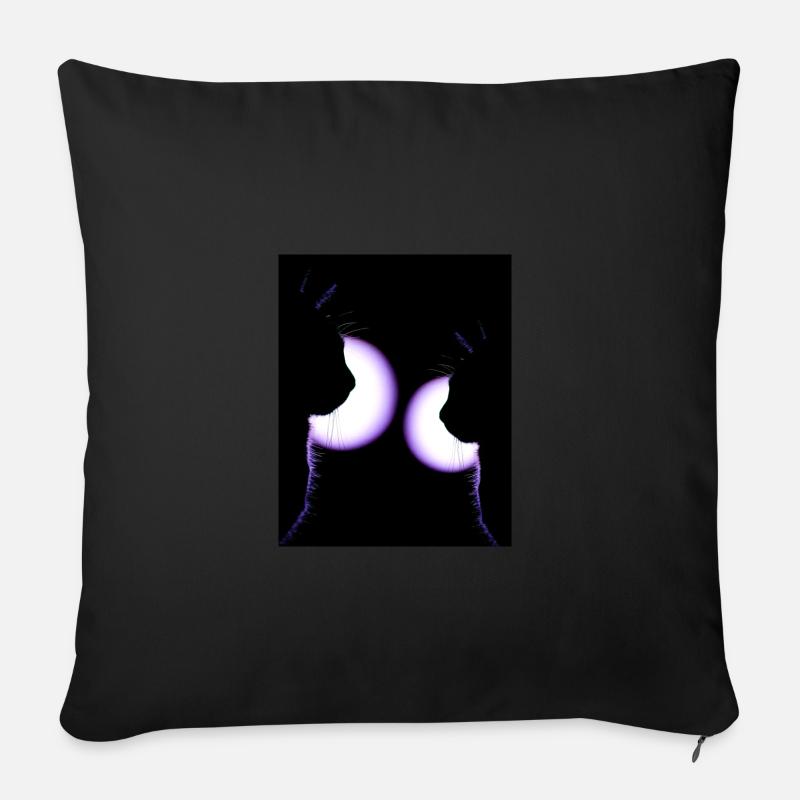 Katzen in der Disco - Sofakissen mit Füllung 45 x 45 cm - Schwarz