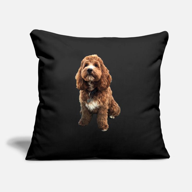 Cute Cavapoo dog puppy Sofa pillow with filling 45cm x 45cm
