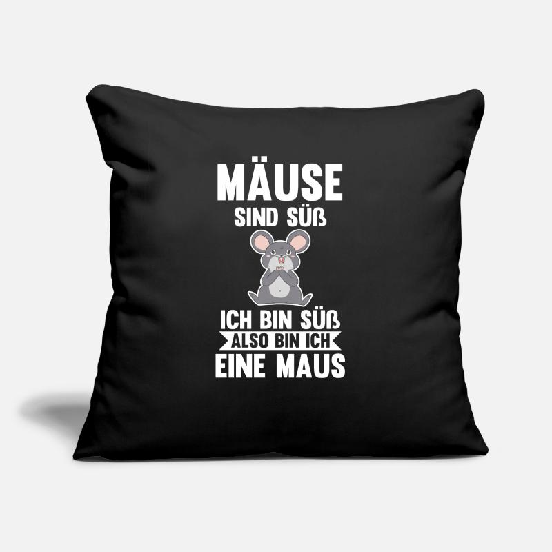 Mäuse sind süß ich bin süß also bin ich ein Mäuse Sofakissen mit Füllung 45 x 45 cm