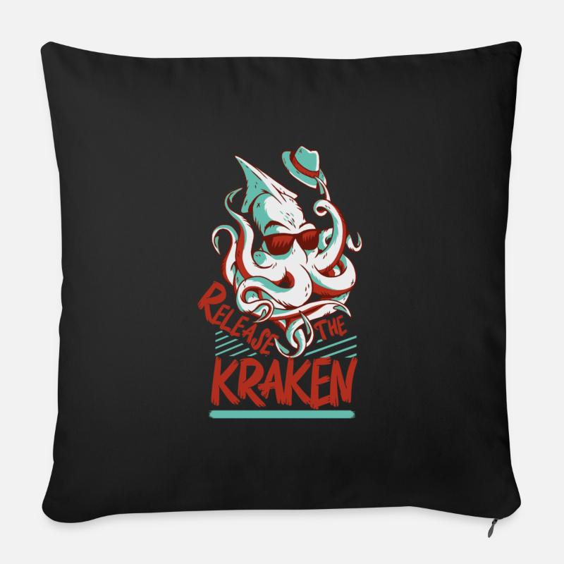 Cthulhu - Coussin et housse de 45 x 45 cm - noir