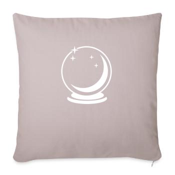 sphère verre - Coussin et housse de 45 x 45 cm - taupe clair - Devant
