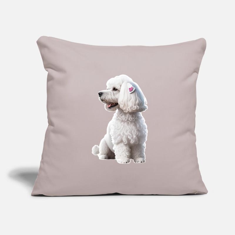 Caniche Coussin et housse de 45 x 45 cm