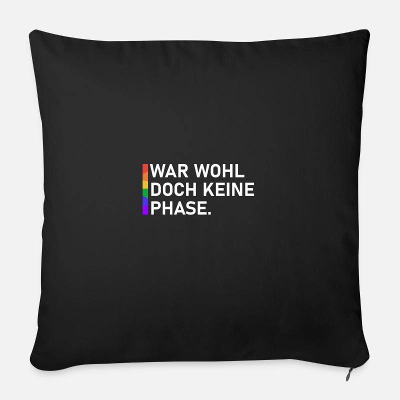War wohl doch keine Phase - Sofakissen mit Füllung 45 x 45 cm - Schwarz
