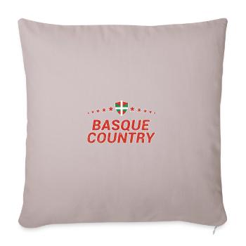 Basque Country - Sofa pillow with filling 45cm x 45cm - light taupe - Front
