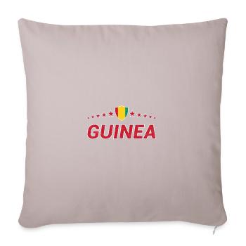Guinée - Coussin et housse de 45 x 45 cm - taupe clair - Devant