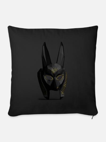 Anubis - Sofakissen mit Füllung 45 x 45 cm - Schwarz