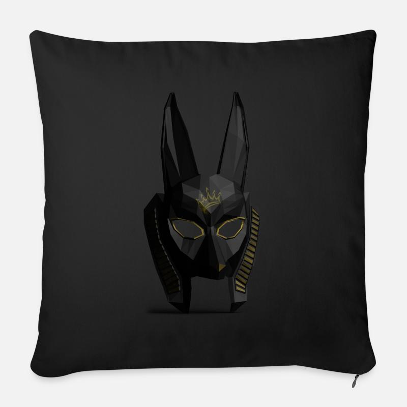 Anubis - Sofakissen mit Füllung 45 x 45 cm - Schwarz