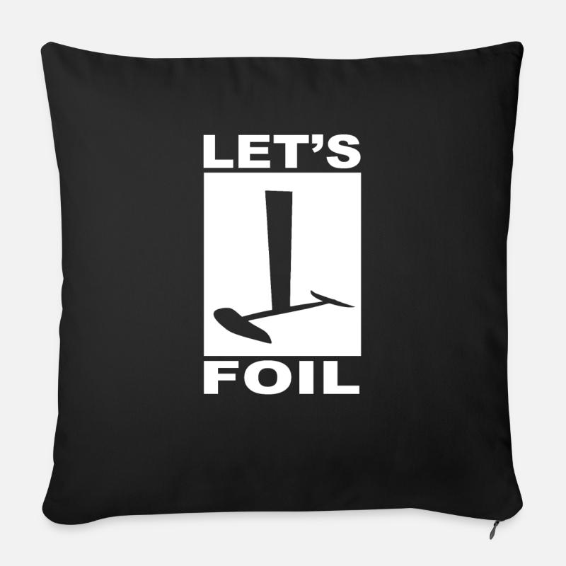 LASS S FOIL! - Sofakissen mit Füllung 45 x 45 cm - Schwarz