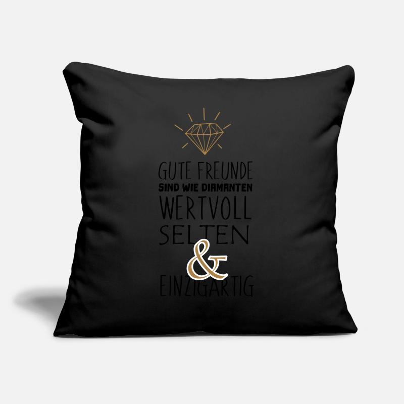 Gute Freunde sind wie Diamanten Geschenk Idee Sofakissen mit Füllung 45 x 45 cm