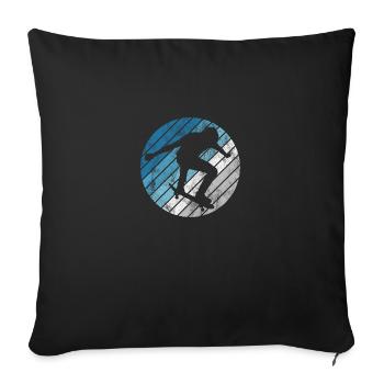 Skateboarder Skateboard Skater Skate Skateing - Sofakissen mit Füllung 45 x 45 cm - Schwarz - Vorne