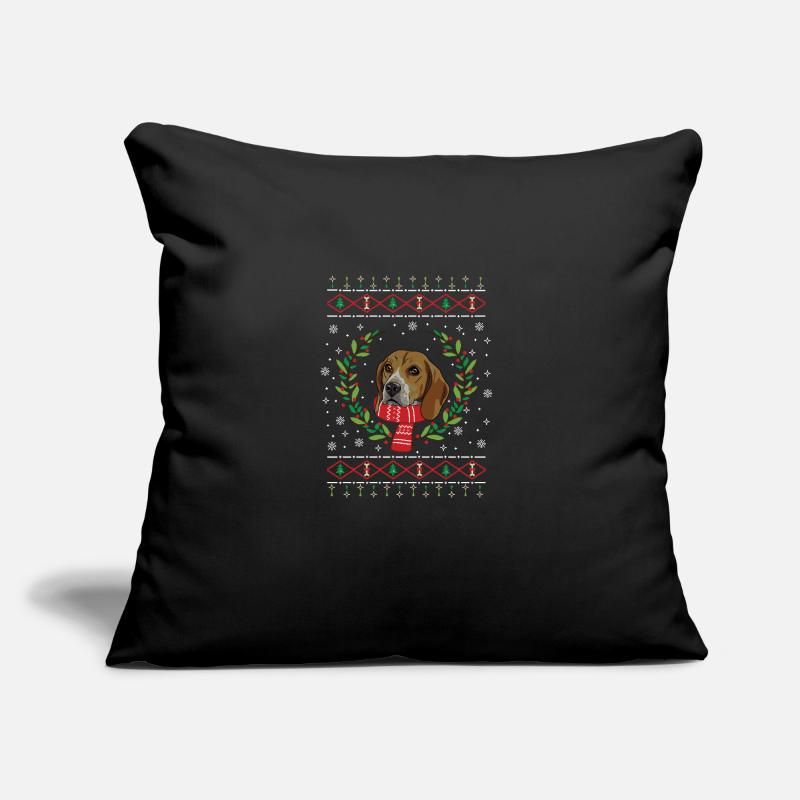 Pull de Noël laid Beagle - Beagle Coussin et housse de 45 x 45 cm