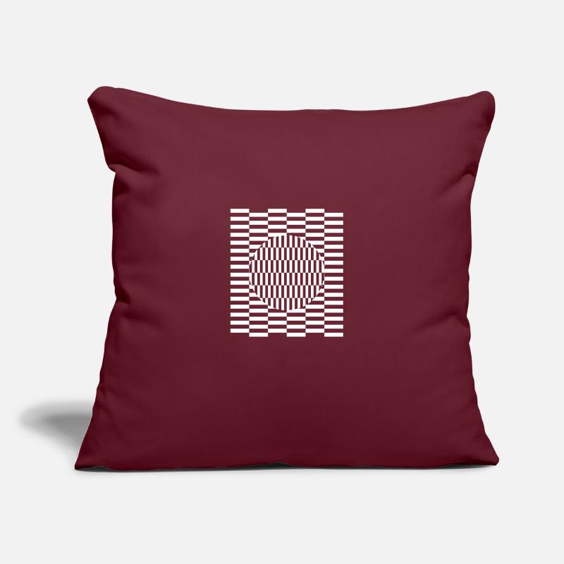 Visual grid perception illusion imagination Sofa pillow with filling 45cm x 45cm