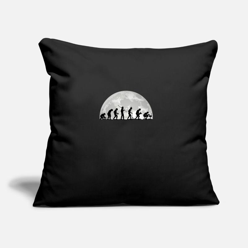 Evolution Geek Programmeur d’ordinateur cadeau Coussin et housse de 45 x 45 cm