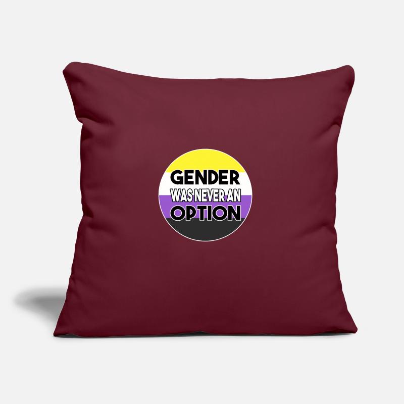 Non-binary nonbinary gender nonbinary saying Sofa pillow with filling 45cm x 45cm