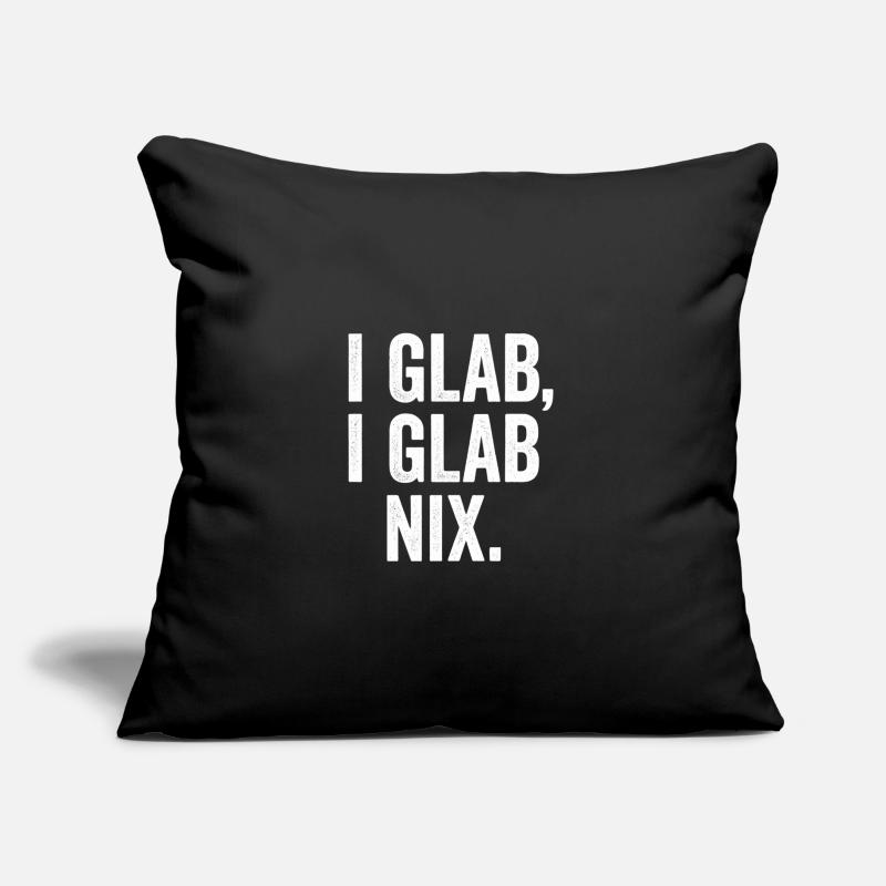 I GLAB I GLAB NIX Conception typographique Coussin et housse de 45 x 45 cm