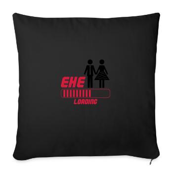 ehe loading - Sofakissen mit Füllung 45 x 45 cm - Schwarz - Vorne
