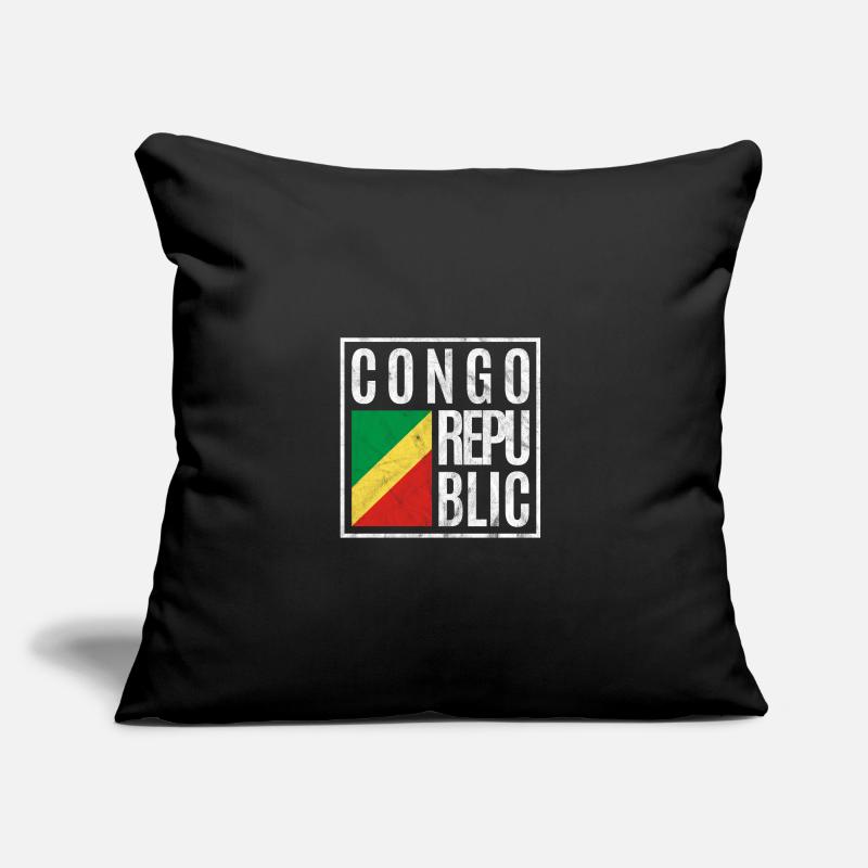 République du Congo Coussin et housse de 45 x 45 cm