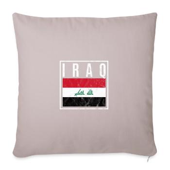Iraq - Sofa pillow with filling 45cm x 45cm - light taupe - Front