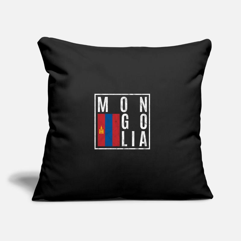 Mongolie Coussin et housse de 45 x 45 cm