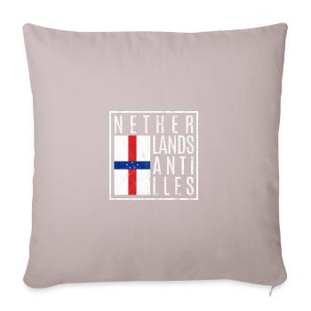 Antilles néerlandaises - Coussin et housse de 45 x 45 cm - taupe clair - Devant