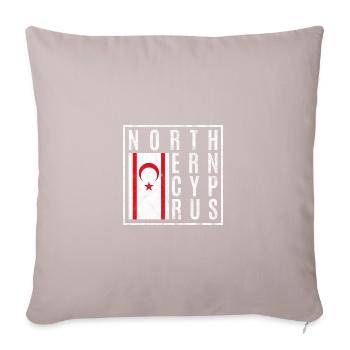 Chypre du Nord - Coussin et housse de 45 x 45 cm - taupe clair - Devant