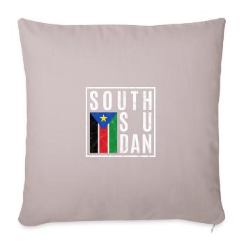 South Sudan - Sofa pillow with filling 45cm x 45cm - light taupe - Front