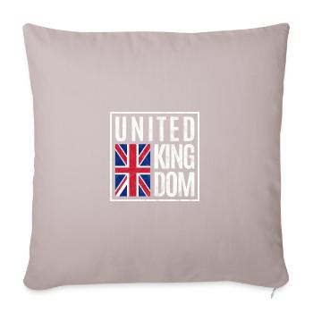 Great Britain - Sofa pillow with filling 45cm x 45cm - light taupe - Front