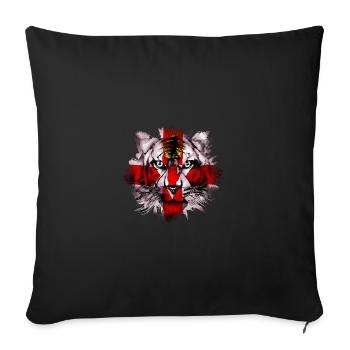 Northern Ireland - Sofa pillow with filling 45cm x 45cm - black - Front