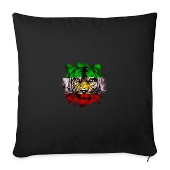 Persia - Sofa pillow with filling 45cm x 45cm - black - Front