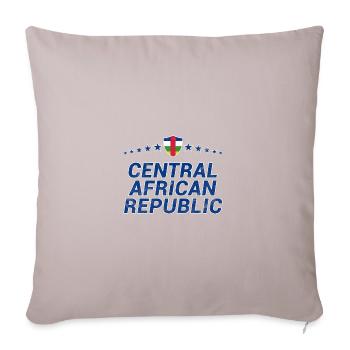 Central African Republic - Sofa pillow with filling 45cm x 45cm - light taupe - Front