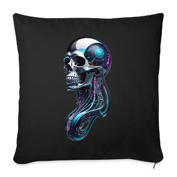 cosmic skull - Sofakissen mit Füllung 45 x 45 cm - Schwarz - Vorne