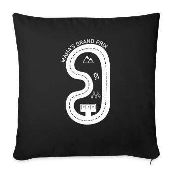 Mama's grand prix - Coussin et housse de 45 x 45 cm - noir - Devant