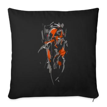 résumé cocon - Coussin et housse de 45 x 45 cm - noir - Devant