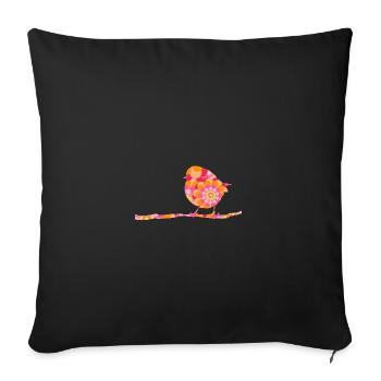 Mister Spatz - Sofakissen mit Füllung 45 x 45 cm - Schwarz - Vorne