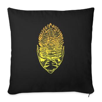 Metacanthina - Sofa pillow with filling 45cm x 45cm - black - Front