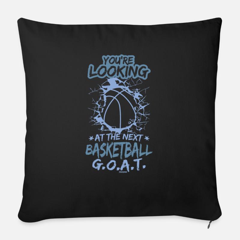 Basketball - Sofakissen mit Füllung 45 x 45 cm - Schwarz