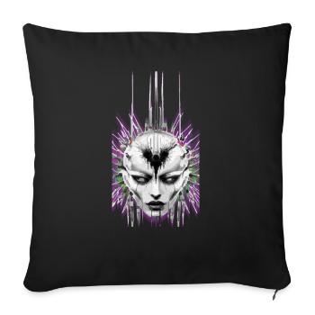 Cyber (Cyber) - Sofakissen mit Füllung 45 x 45 cm - Schwarz - Vorne