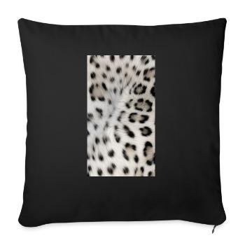 leopard - Sofakissen mit Füllung 45 x 45 cm - Schwarz - Vorne