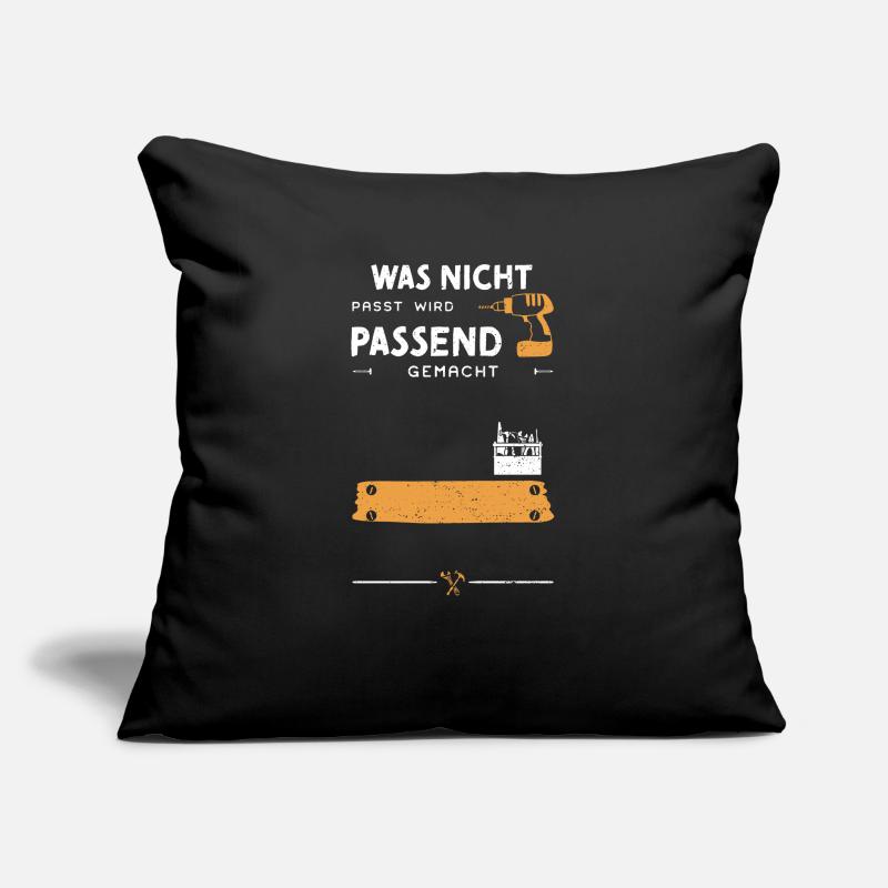 Was Nicht Passt Wird Passend Gem... Sofakissen mit Füllung 45 x 45 cm