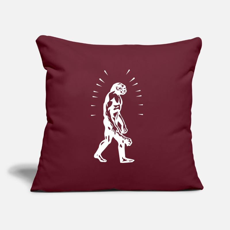 Neanderthal Man Evolution Mace Cave Man Sofa pillow with filling 45cm x 45cm