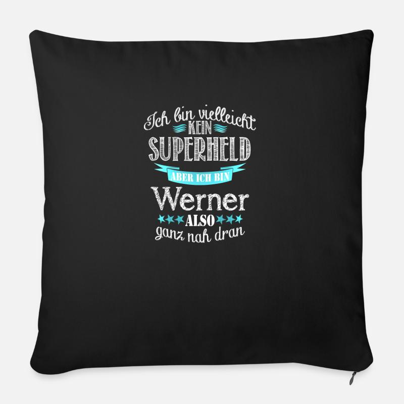 werner - Sofakissen mit Füllung 45 x 45 cm - Schwarz