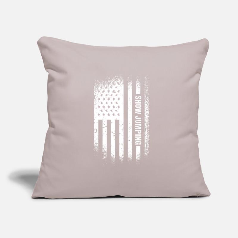 Jumper Drapeau Us Saut d’obstacles Coussin et housse de 45 x 45 cm