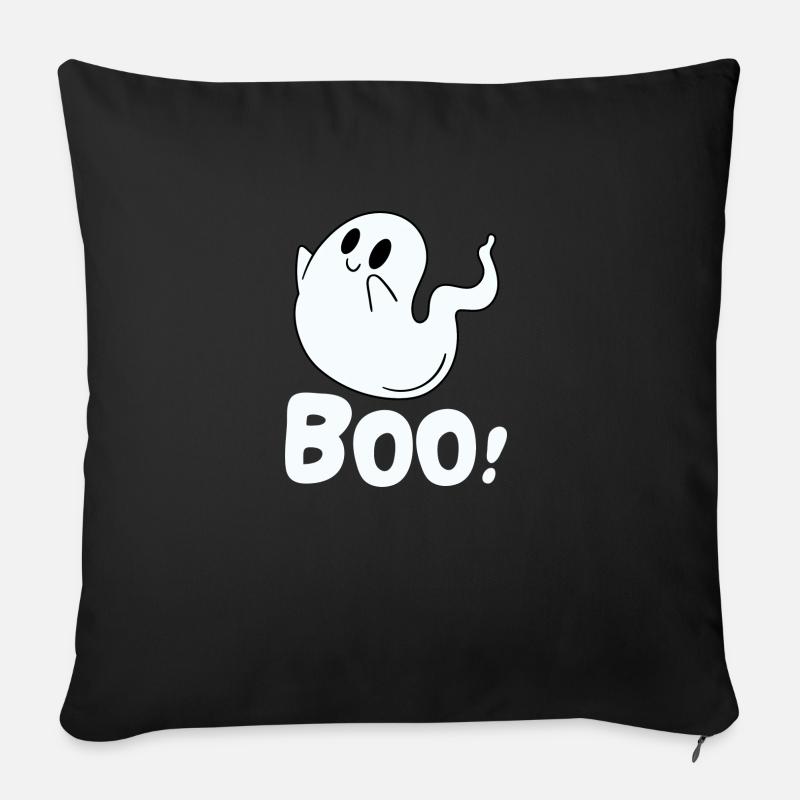 Boo Geist - Sofakissen mit Füllung 45 x 45 cm - Schwarz
